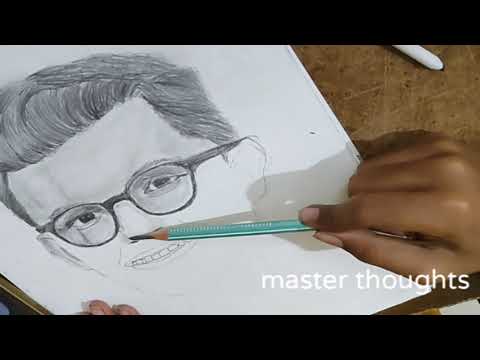 How to draw tom holland sketch tutorial step by step//spiderman//masterthoughts//