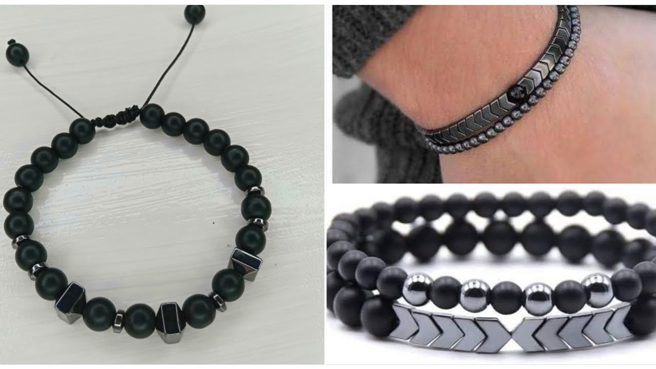 طريقه عمل حظاظه رجالي من أحجار هيماتيد والاونكس تعليم اكسسوارات هاند ميد أسماء البستاوي