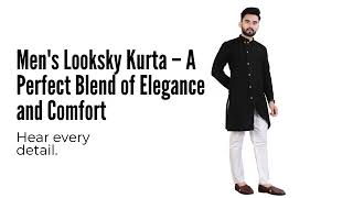 Men's Solid Pure Cotton Asymmetric Kurta – Stylish, Comfortable & Contemporary Ethnic Wear screenshot 1