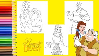 Disney Princess Coloring Belle Gaston Father Maurice Beauty and the Beast Coloring Book Disney Princess Coloring Belle Gaston Father Maurice Beauty and the Beast Coloring Book
