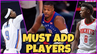 5 MUST ADD WAIVER WIRE PLAYERS || 2021 Fantasy Basketball @flockbasketball