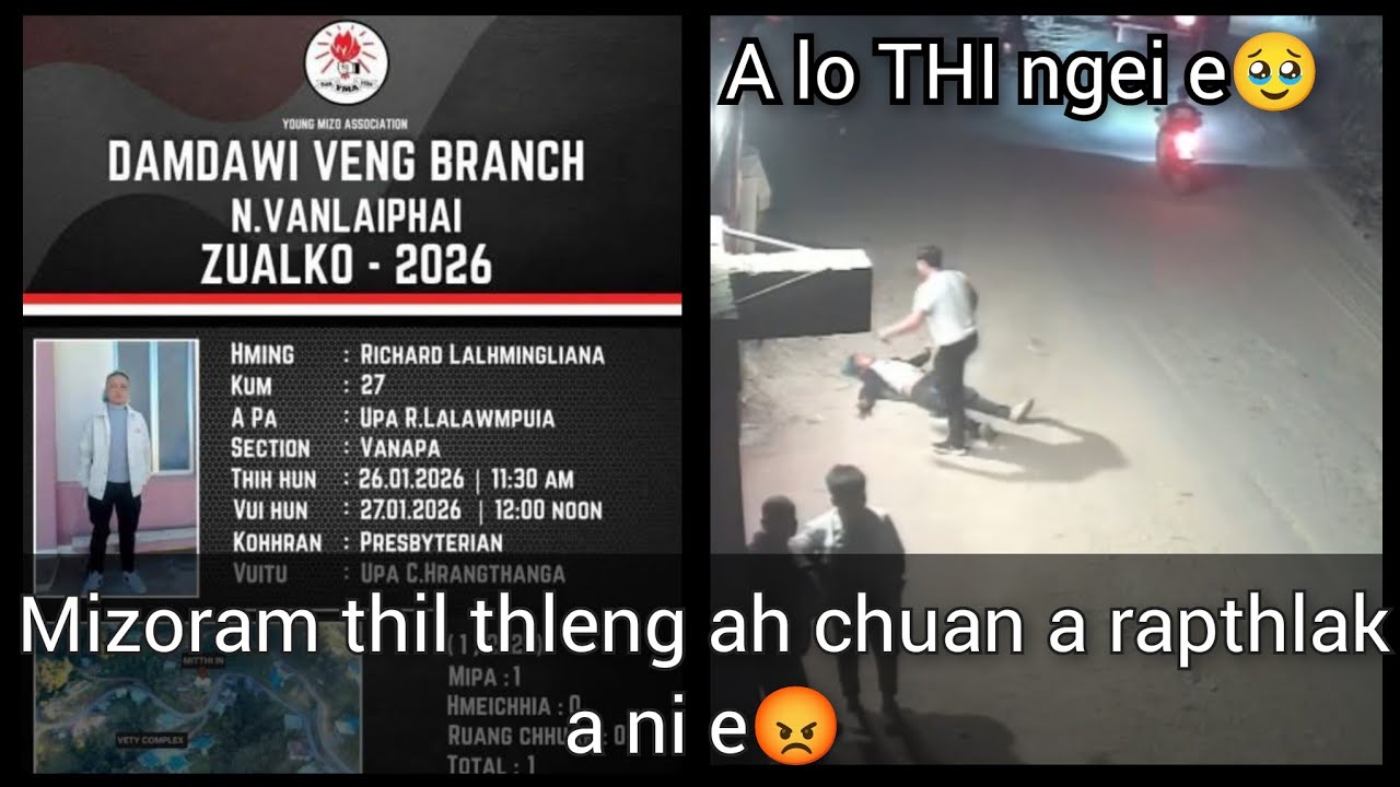 A lo THI Ngei e🥹 Hepa hi man ngei rawh se / A mah emaw a koh a tih avangin a va tlawh ringawt😡