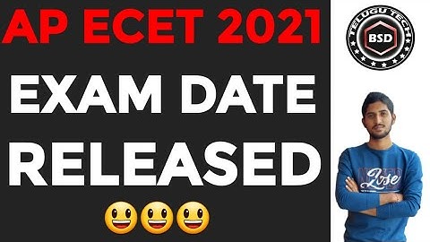 AP ECET 2021 EXAM DATE RELEASED RIGHT NOW || BSD TELUGU TECH