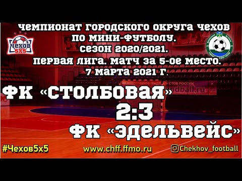 Видео к матчу ФК "Столбовая" - "Эдельвейс"