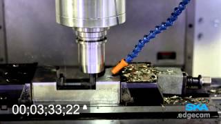 EDGECAM | Usinagem Waveform em centro D 800 Romi