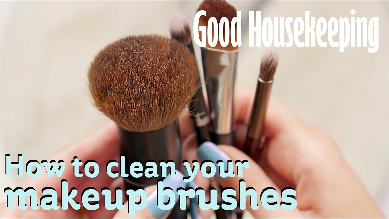 How to clean makeup brushes Good Housekeeping UK YouTube