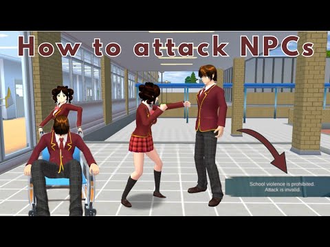 [Tutorial] How to attack NPCs | Sakura School Simulator 