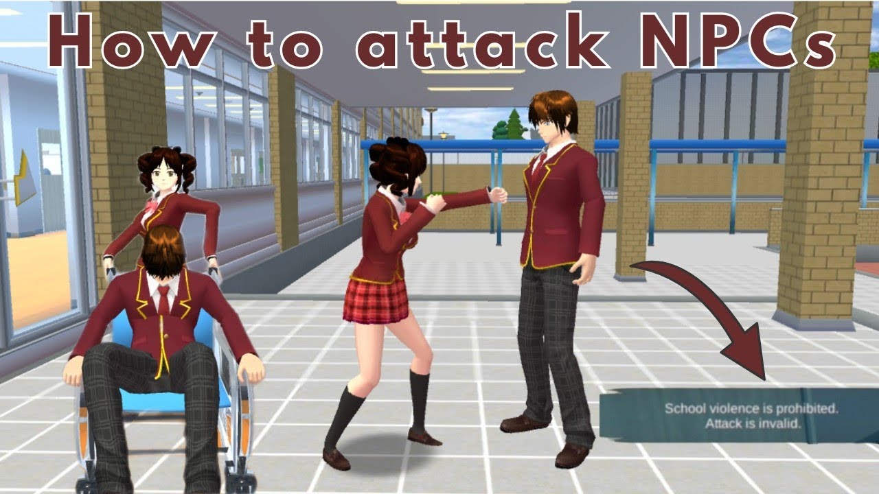 [Tutorial] How to attack NPCs | Sakura School Simulator 