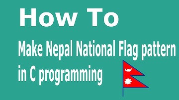 NEPALI NATIONAL FLAG IN C PROGRAMMING | Tutorial HD | 2015