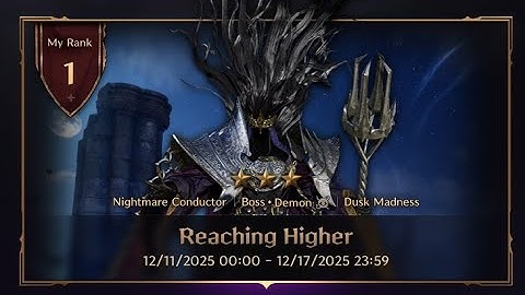 Secret Dungeons - Gate of Infinity - Reaching Higher (Nightmare Conductor) Under 10 seconds.