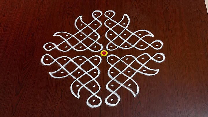 8×2dots melikala muggulu|easy rangoli|daily chukkala muggulu||sikku,kambhi,neli kolams|#Nice Rangoli