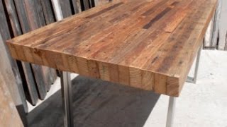 I created this video with the YouTube Slideshow Creator and content image about ; reclaimed wood tables, reclaimed wood dining 