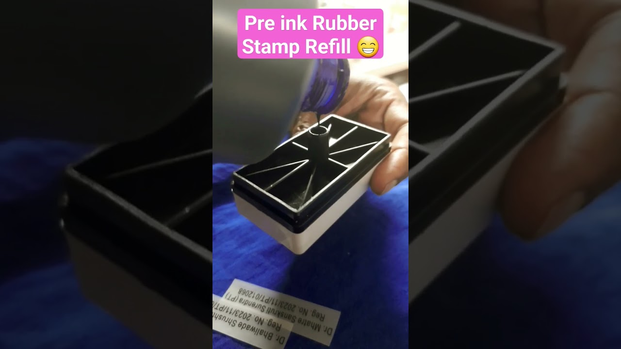 How to Refill Pre ink Rubber Stamp quickly 