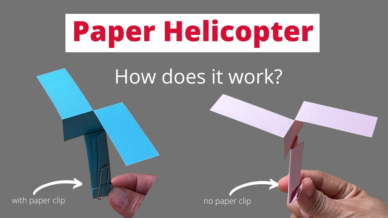 parts of a paper helicopter