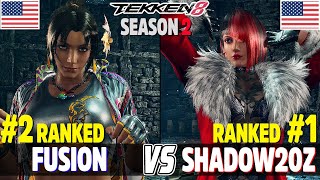 Tekken 8 Season 2 Fusion Ranked Azucena Vs Shadow20Z Ranked Anna Ranked Matches