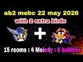 Angry birds 2 mebc 22 may 2026 with 2 extra birds silver + bubbles #ab2 mebc today