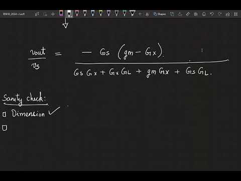 Thumbnail for Lecture 8: Common source amplifier with constant current bias-III