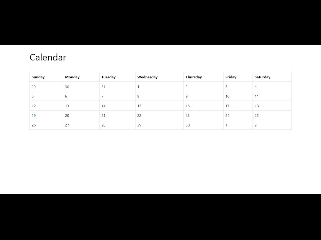 Create a Calendar in PHP - YouTube