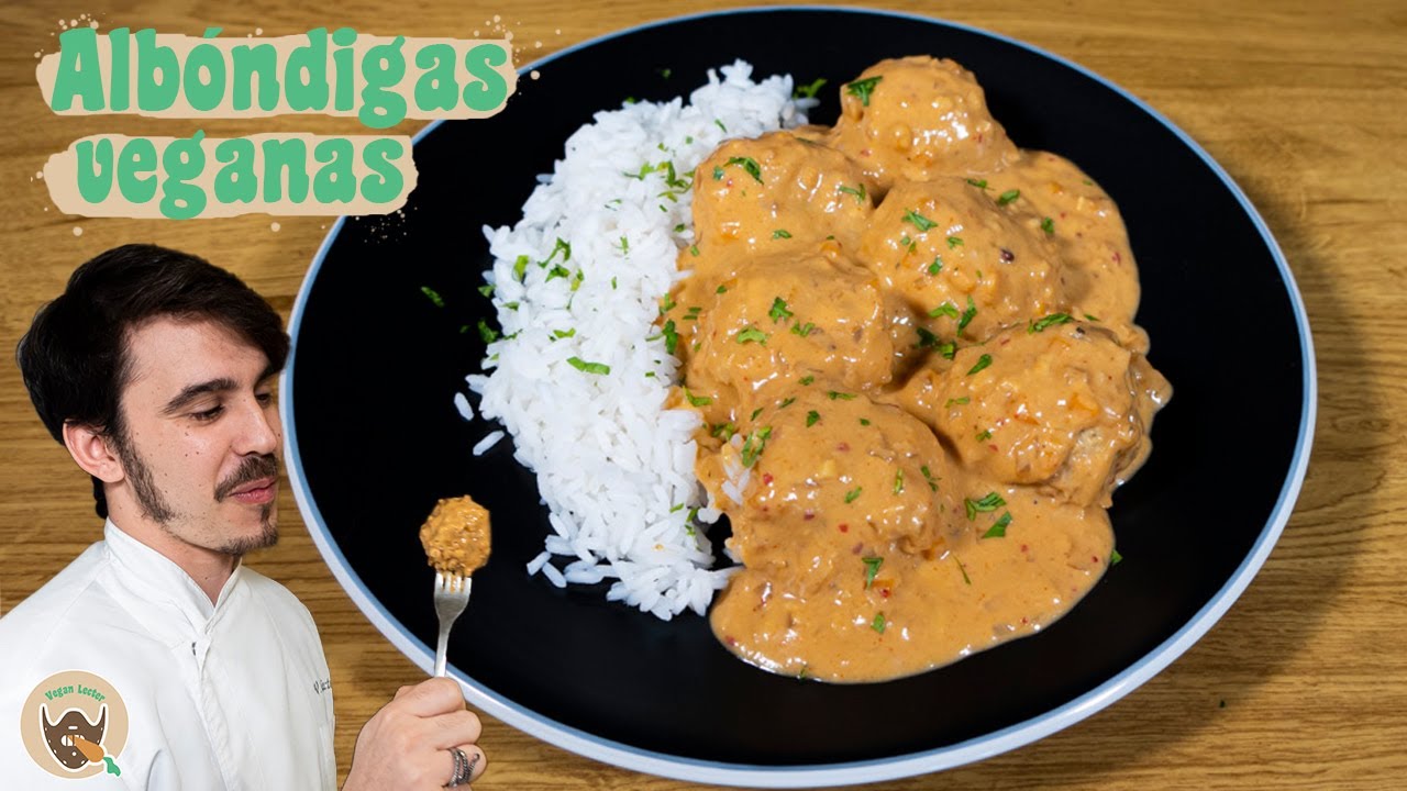 ALBÓNDIGAS de PROTEÍNA de GUISANTE, SOJA TEXTURIZADA y SETAS