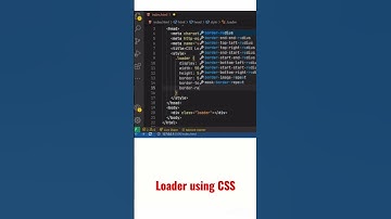 How to create Animated loader using HTML CSS 🎉🔥 CSS tutorial #css3 #htmlcss