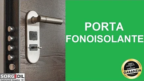 Come insonorizzare una porta interna?