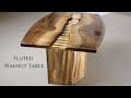  stitched  coffee table  making walnut coffee table w fluted base