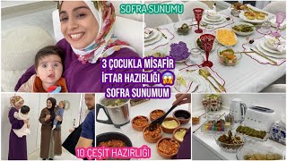 3 ÇOCUKLA MİSAFİR İFTAR HAZIRLIĞIM , SOFRA SUNUMUM, KARGOLARIMI AÇTIK, LEKELERİ NASIL ÇIKARIYORUM❓