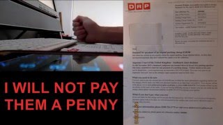 Parking FINE Ticket Notice Debt Recovery Plus Harassment from DRP