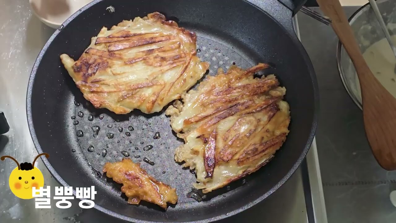 추억을 회상하며 만든 감자전