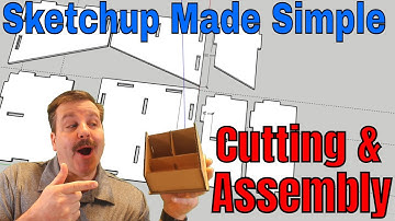 Cutting & Assembling the Sketchup Laser Cut Desktop Organizer