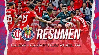 RESUMEN: ¡Chivas a Semifinales tras empatar en Toluca! | 4tos de Final Vuelta CL 2024 | Liga MX