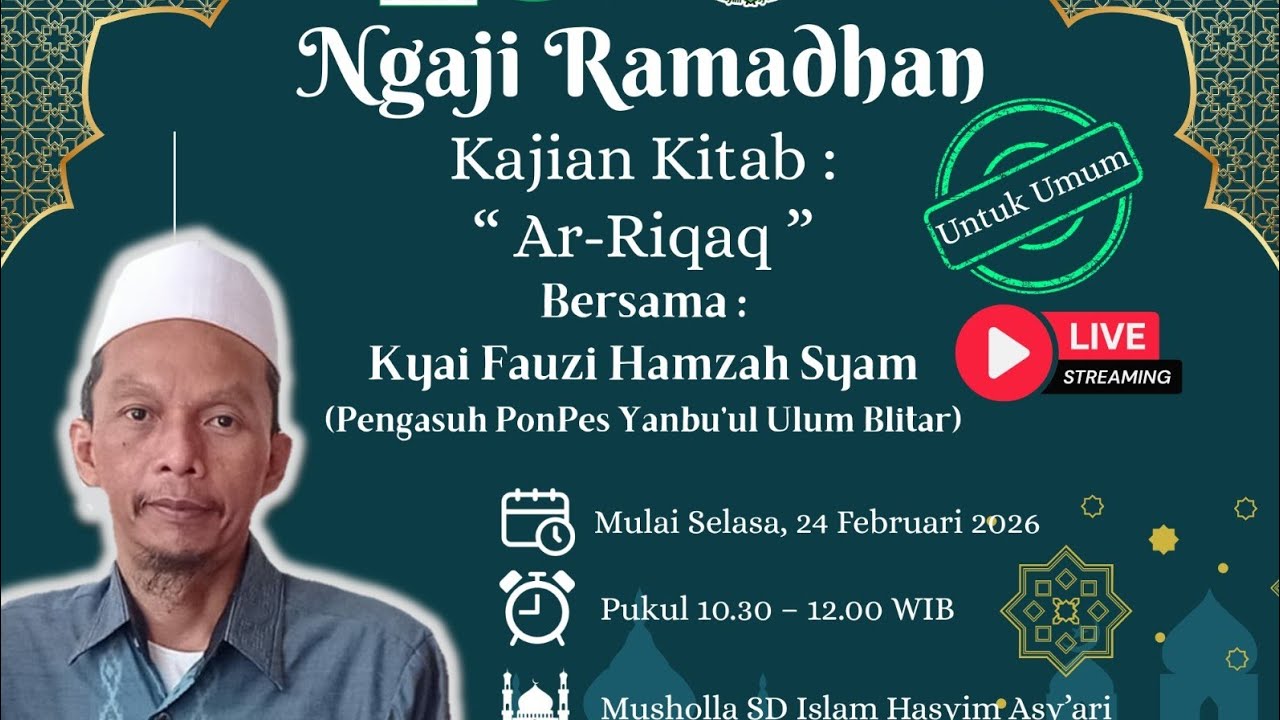 SDI Hasyim Asy'ari sedang live sekarang!