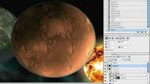 Photoshop Tutorial: Space Scene : Blending Highlights for Photoshop Space Scene