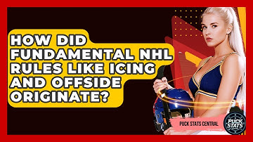 How Did Fundamental NHL Rules Like Icing And Offside Originate? - Puck Stats Central