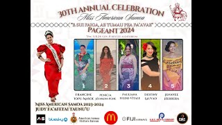 30TH Annual Miss American Samoa Pageant 2024