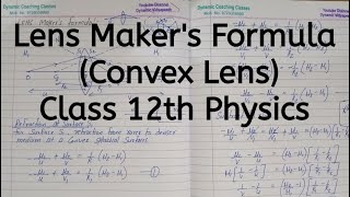 Lens Maker's Formula for Convex Lens, Chapter 9, Ray Optics & Optical Instruments, Class 12 Physics screenshot 5