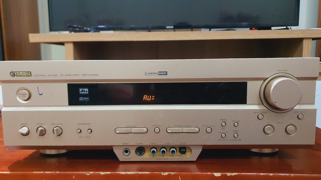 Amply yamaha DSP-AX520 hàng Nhật zin - YouTube