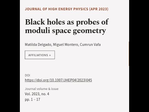 Black holes as probes of moduli space geometry | RTCL.TV