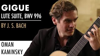 Bach's "Lute Suite In E Minor, BWV 996: Gigue" played by Oman Kaminsky on a Colin Van Aelbrouck