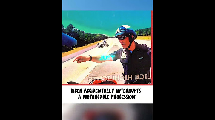 Biker Accidentally Interrupts a Motorcycle Procession #funnypolice