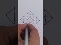 7*1 dots daily rangoli 🌹 easy rangoli simple rangoli