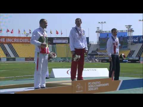 Men's high jump T12 | Victory Ceremony |  2015 IPC Athletics World Championships Doha