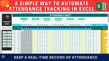 Create Automatic Attendance Tracker in excel | tutorial