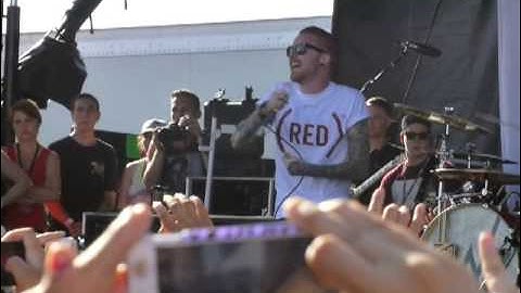 Sleeping With Sirens - Congratulations LIVE @ Warped Pomona 2013 Ft Matty Mullins