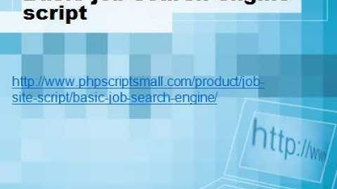 Basic job search engine script | Readymade Job Site Script