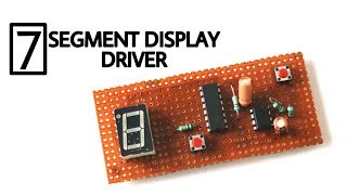 Seven segment display driver circuit using 4026