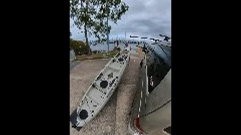 Kayak Loading using  side loader