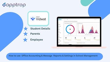 Manage Students, Parents & Employees in #schoolmanagement #software | #schoolerp #vidwat #video