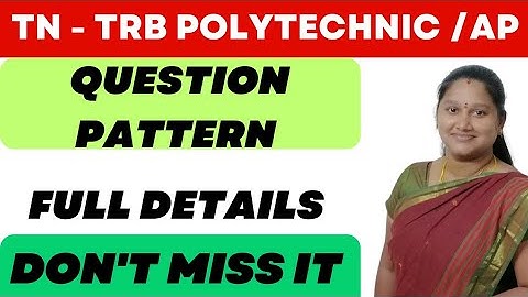 TRB QUESTION PATTERN Discussion in tamil #trb #trbpolytechnic#trbpolytechnicece #ece #eee #material