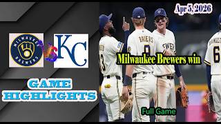 Kansas City Royals vs Milwaukee Brewers Full Game Highlights 5/4/2026-MLB Season 2026